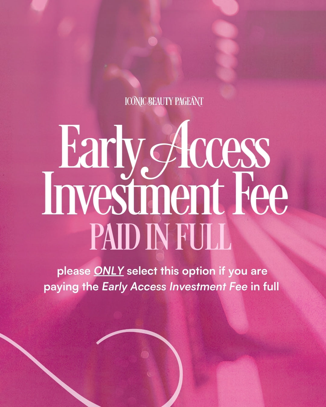 2026 early access investment fee in full (expires 11/11/25)